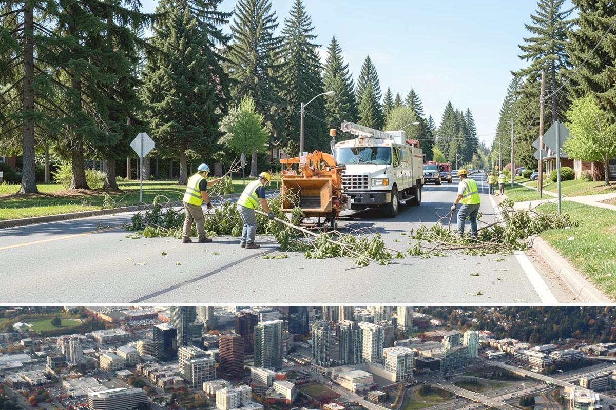 Drainage Improvements in Bellevue, King County, WA - Drainage construction is scheduled in the dry season to manage excavation and erosion, with completion targeted before the fall...