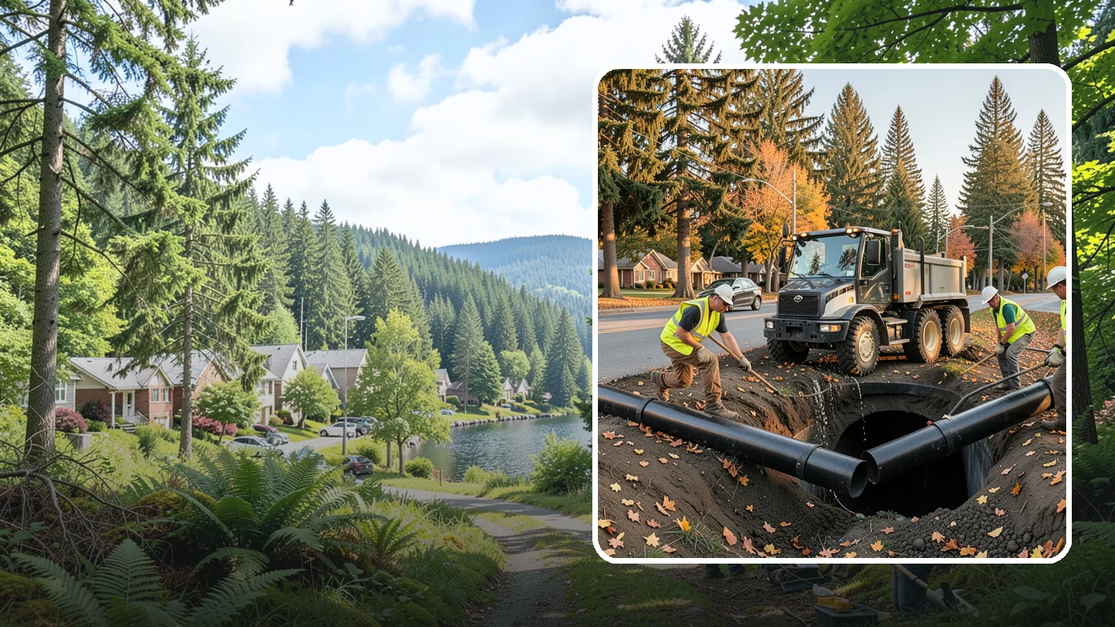 Drainage Improvements in Lake Forest Park, King County, WA - Drainage improvement projects that correct chronic flooding and water-management deficiencies on public property.