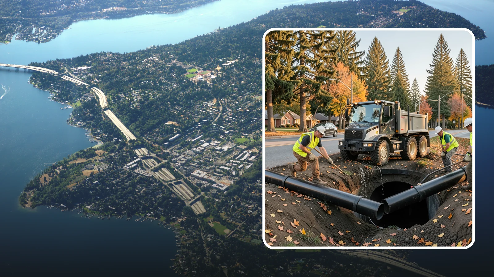 Drainage Improvements in Mercer Island, King County, WA - Drainage improvement projects that correct chronic flooding and water-management deficiencies on public property.
