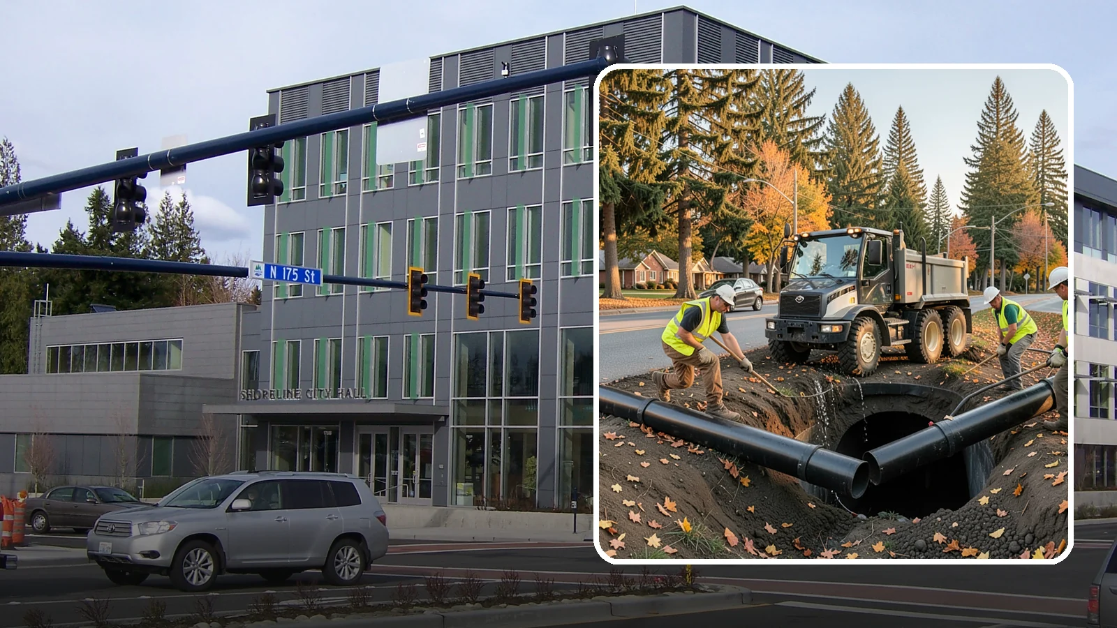 Drainage Improvements in Shoreline, King County, WA - Drainage improvement projects that correct chronic flooding and water-management deficiencies on public property.