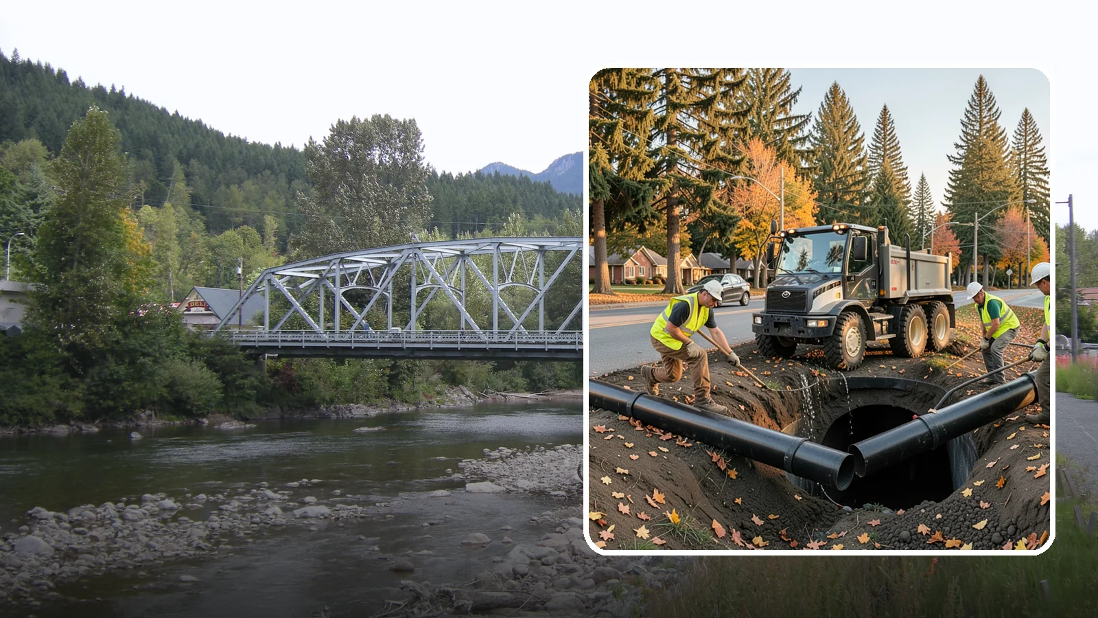 Drainage Improvements in Skykomish, King County, WA - Drainage improvement projects that correct chronic flooding and water-management deficiencies on public property.