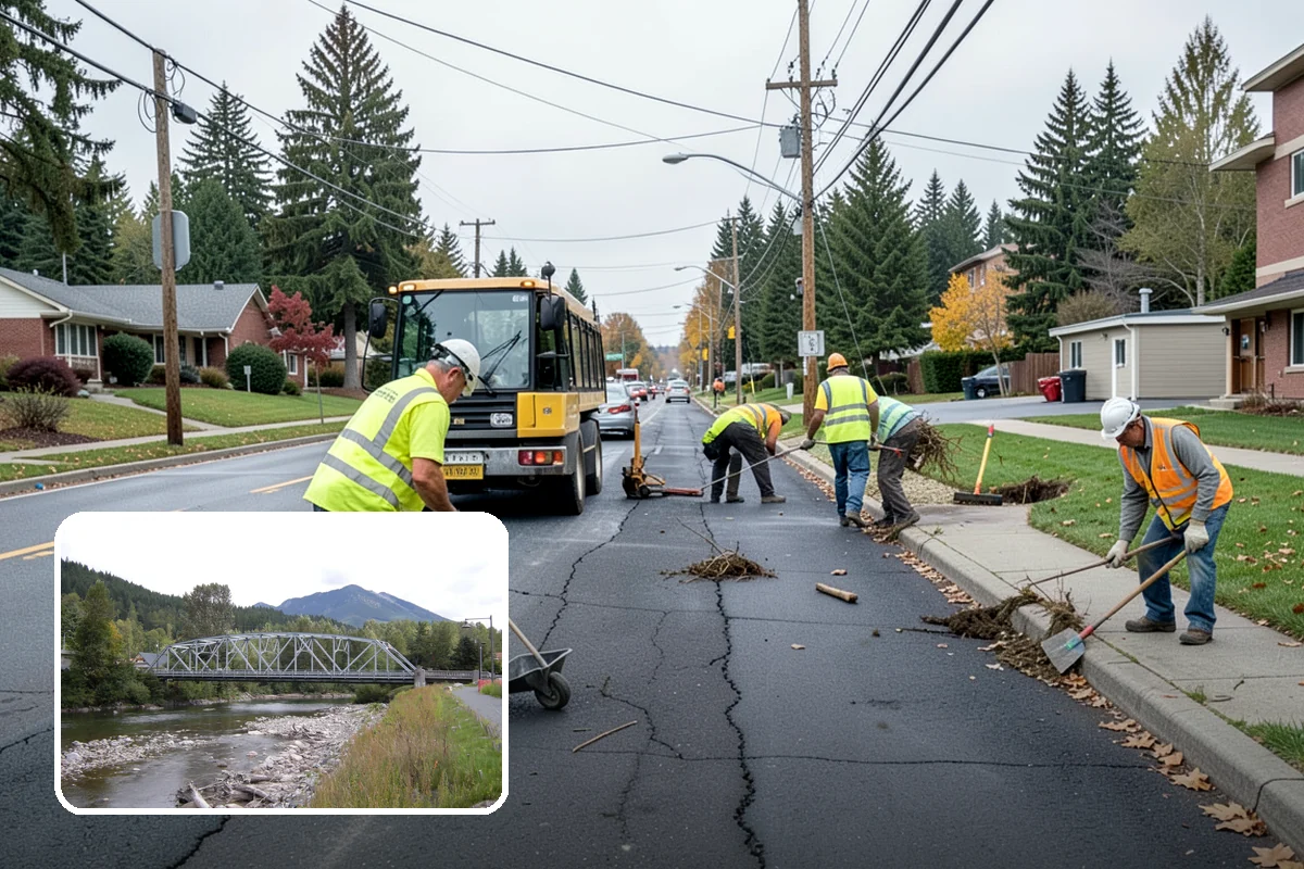 Drainage Improvements in Skykomish, King County, WA - Resolves chronic flooding and standing-water complaints