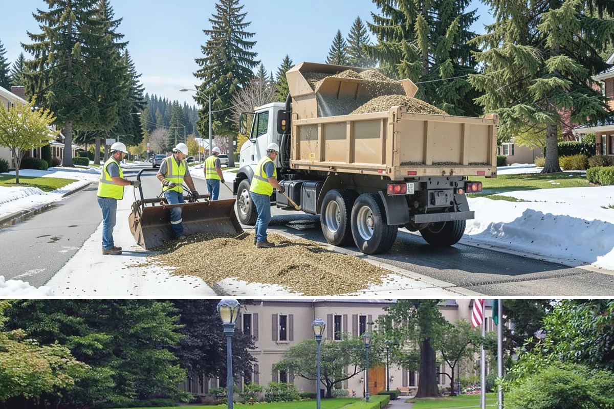 Drainage Improvements in Woodinville, King County, WA - Drainage construction is scheduled in the dry season to manage excavation and erosion, with completion targeted before the fall...