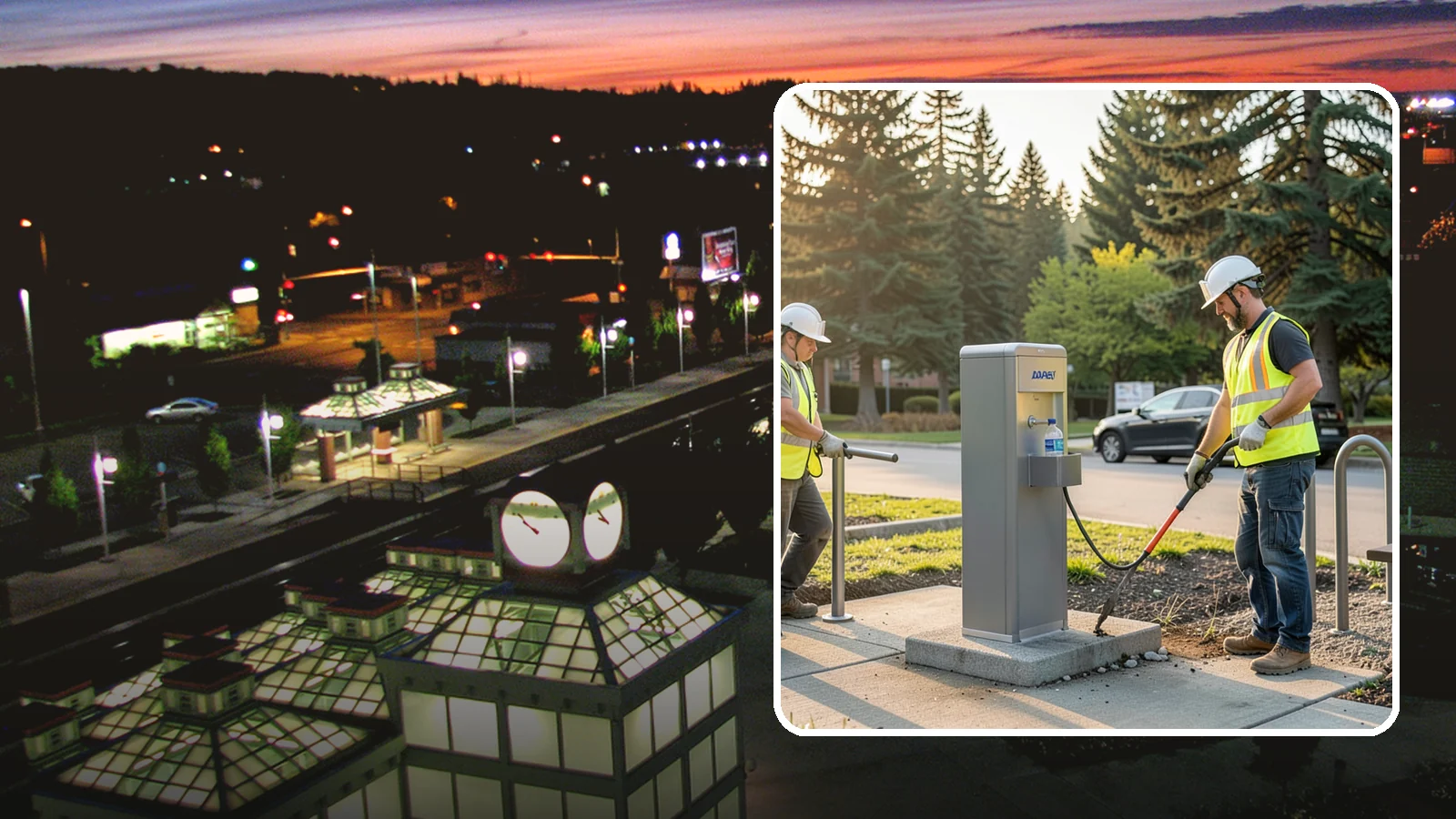 Drinking Fountain Installation in Auburn, King County, WA - We install ADA-accessible drinking fountains with bottle fillers and, where needed, freeze protection.