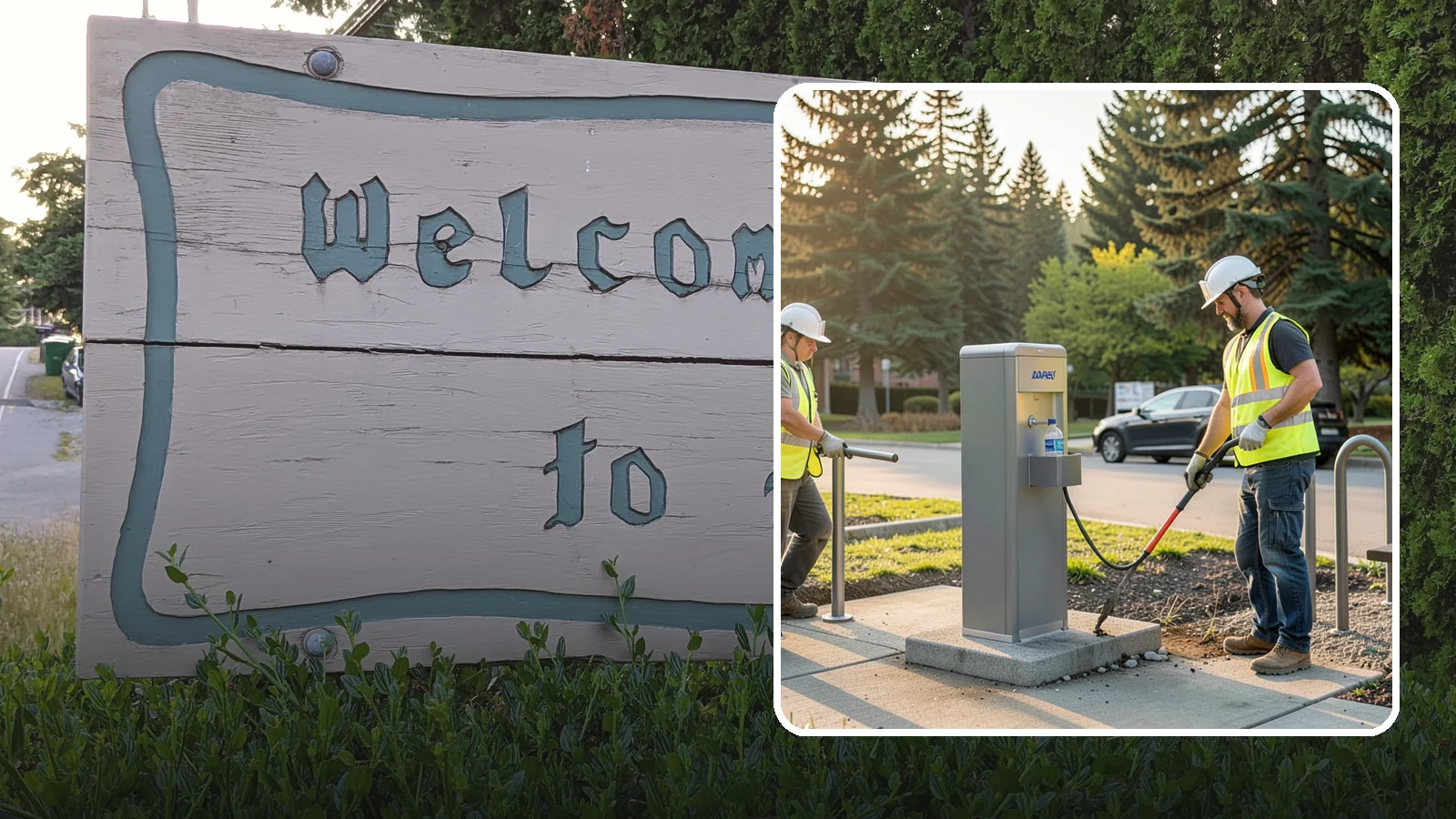 Drinking Fountain Installation in Brier, Snohomish County, WA - We install ADA-accessible drinking fountains with bottle fillers and, where needed, freeze protection.