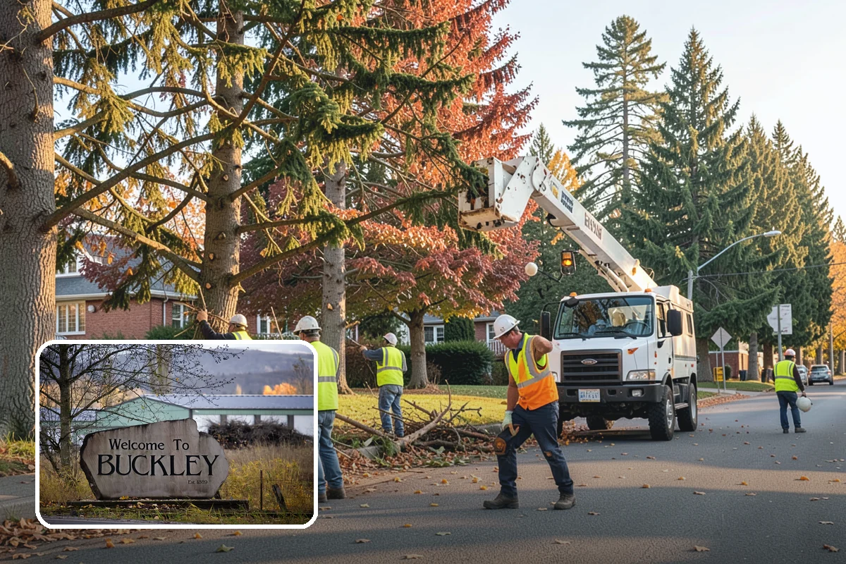 Drinking Fountain Installation in Buckley, Pierce County, WA - ADA hi-lo and bottle-filler compliance for public access