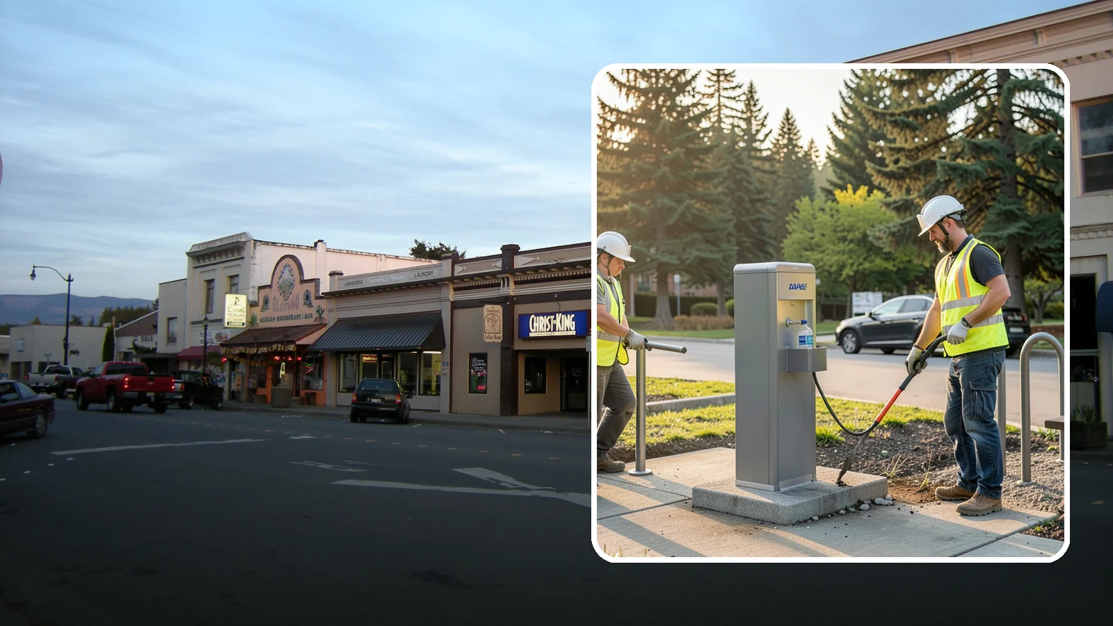 Drinking Fountain Installation in Burlington, Skagit County, WA - We install ADA-accessible drinking fountains with bottle fillers and, where needed, freeze protection.