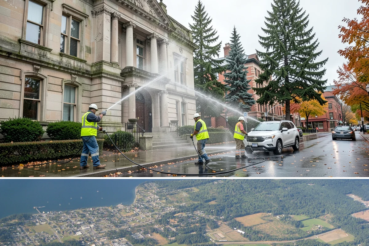 Drinking Fountain Installation in Coupeville, Island County, WA - Supply-line and pad work is best performed in drier months, and freeze-protection details are prioritized before the winter...