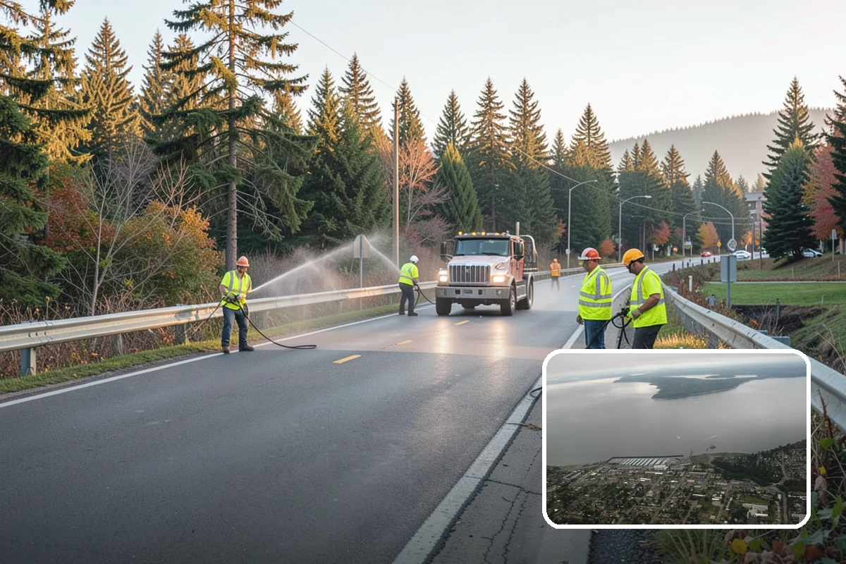 Drinking Fountain Installation in Des Moines, King County, WA - ADA hi-lo and bottle-filler compliance for public access