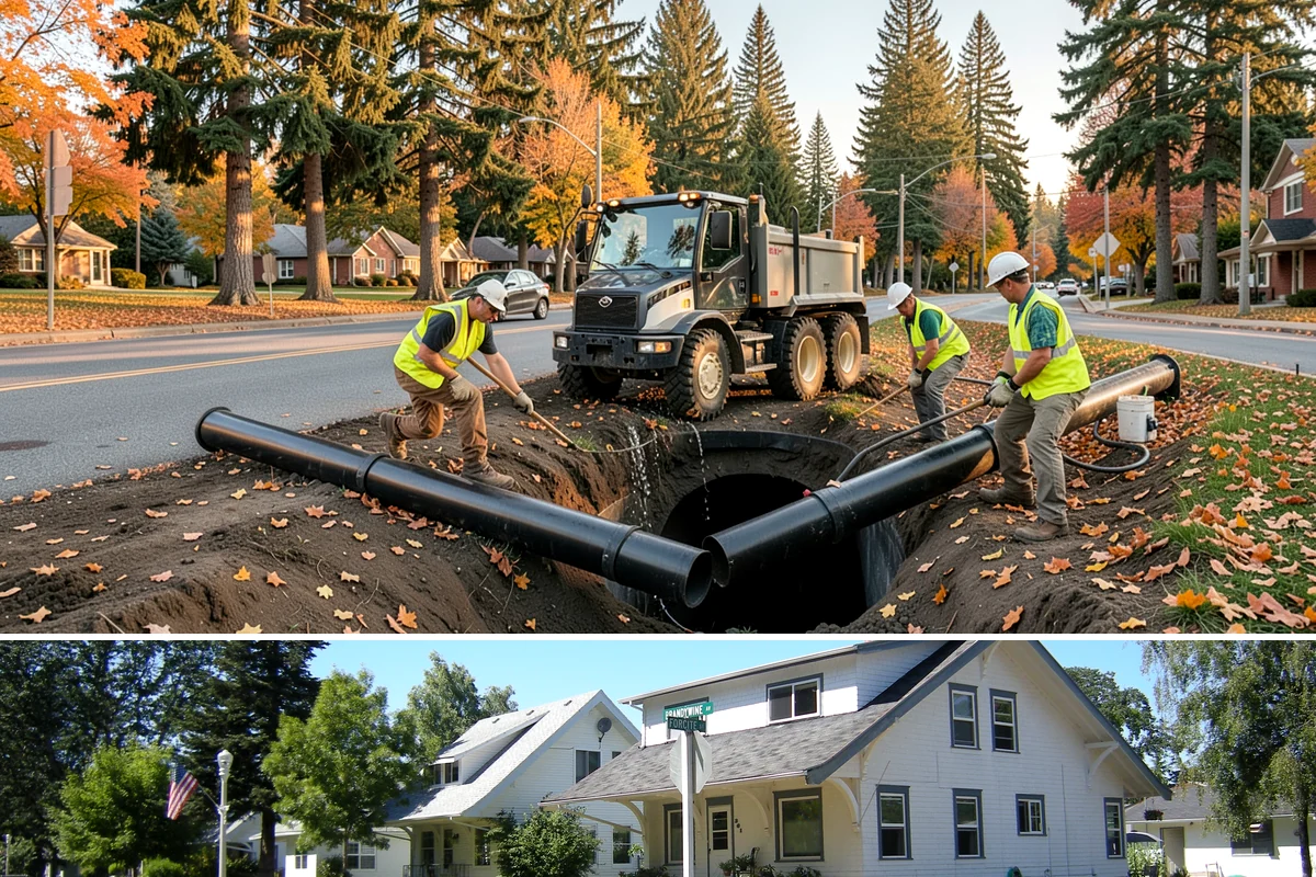 Drinking Fountain Installation in DuPont, Pierce County, WA - Supply-line and pad work is best performed in drier months, and freeze-protection details are prioritized before the winter...