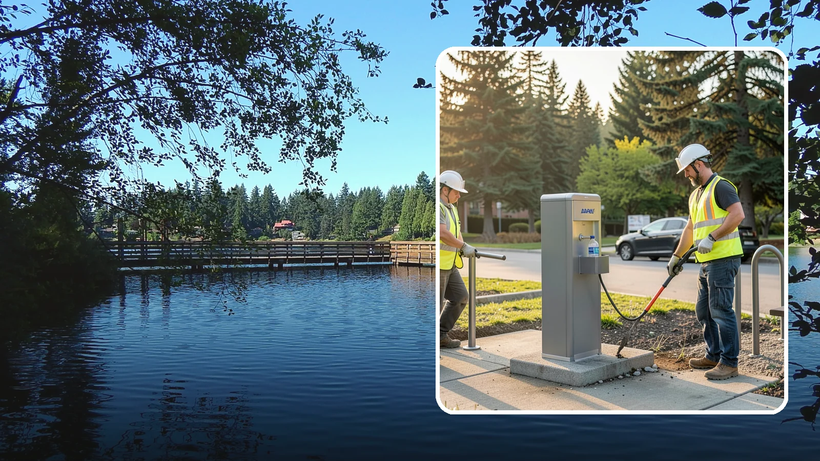 Drinking Fountain Installation in Federal Way, King County, WA - We install ADA-accessible drinking fountains with bottle fillers and, where needed, freeze protection.