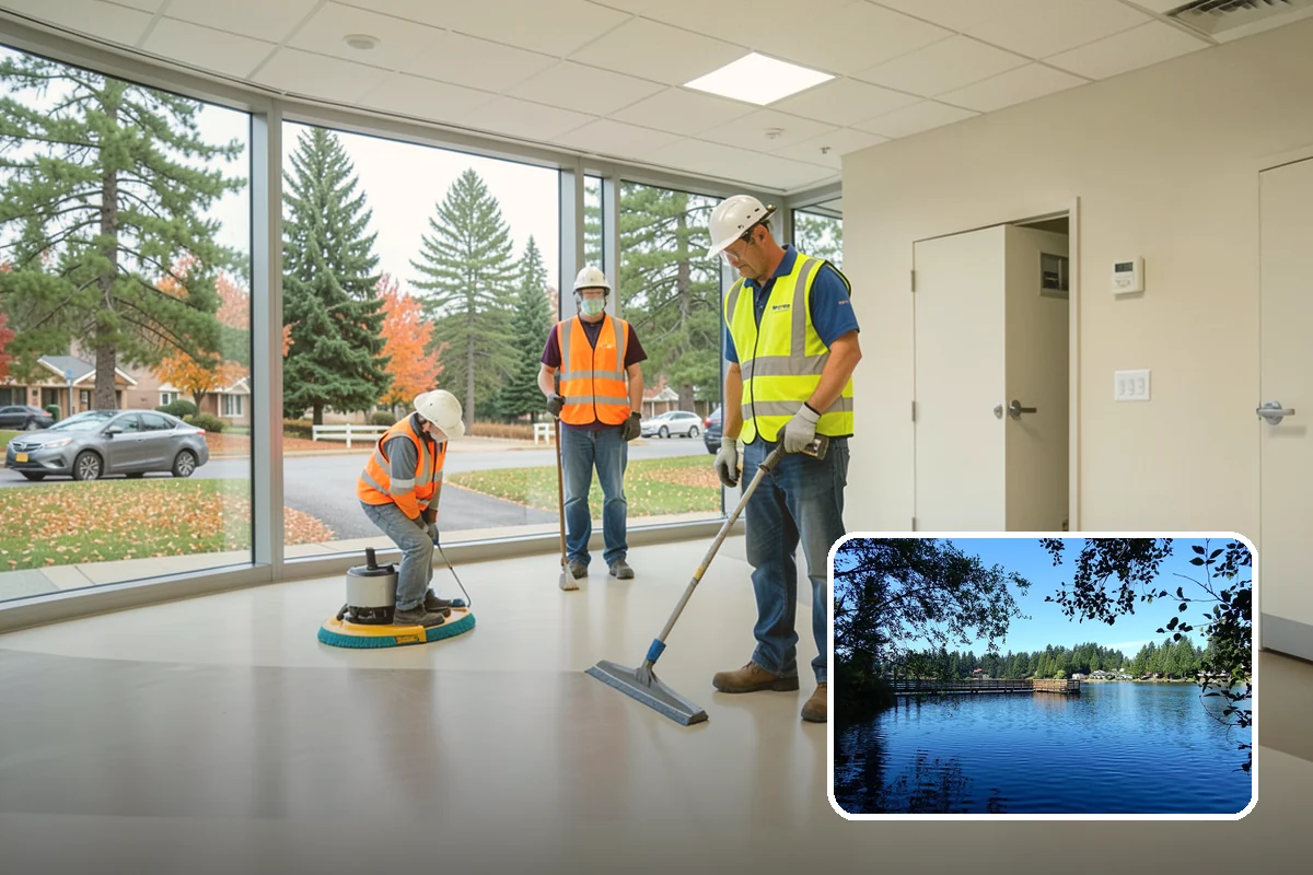 Drinking Fountain Installation in Federal Way, King County, WA - ADA hi-lo and bottle-filler compliance for public access