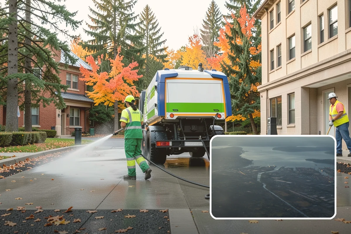 Drinking Fountain Installation in Fife, Pierce County, WA - ADA hi-lo and bottle-filler compliance for public access