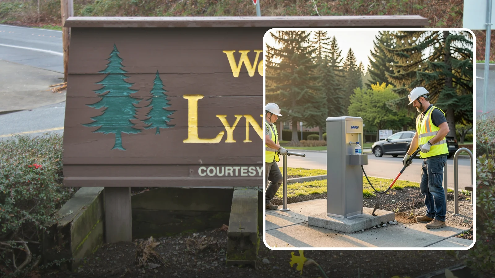 Drinking Fountain Installation in Lynnwood, Snohomish County, WA - We install ADA-accessible drinking fountains with bottle fillers and, where needed, freeze protection.