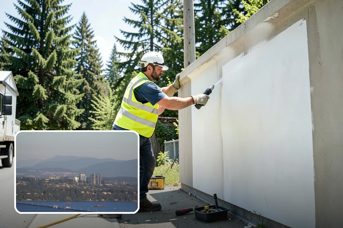Drinking Fountain Installation in Medina, King County, WA - ADA hi-lo and bottle-filler compliance for public access