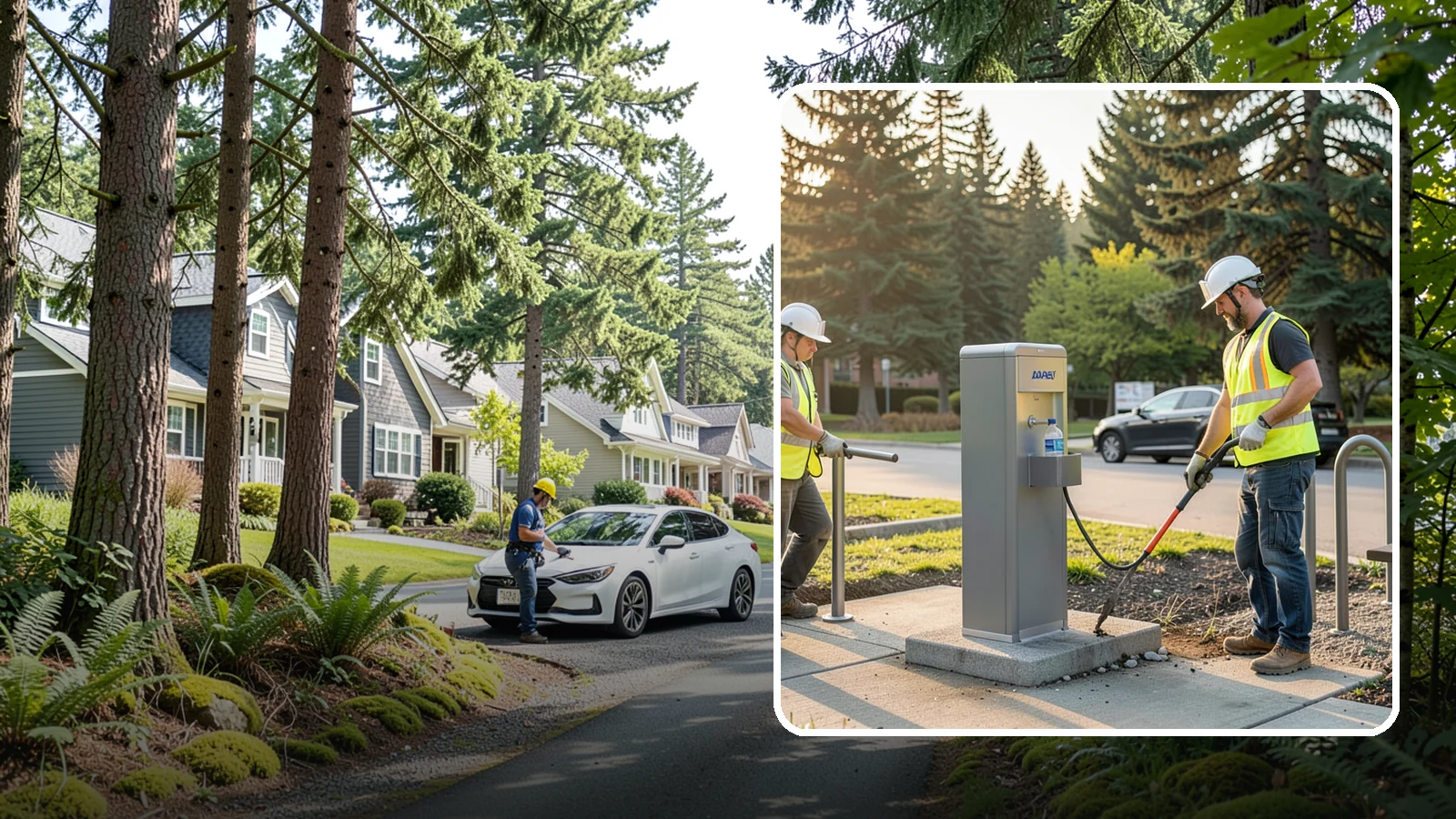 Drinking Fountain Installation in Normandy Park, King County, WA - We install ADA-accessible drinking fountains with bottle fillers and, where needed, freeze protection.