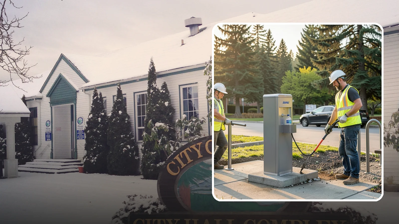 Drinking Fountain Installation in Pacific, King County, WA - We install ADA-accessible drinking fountains with bottle fillers and, where needed, freeze protection.