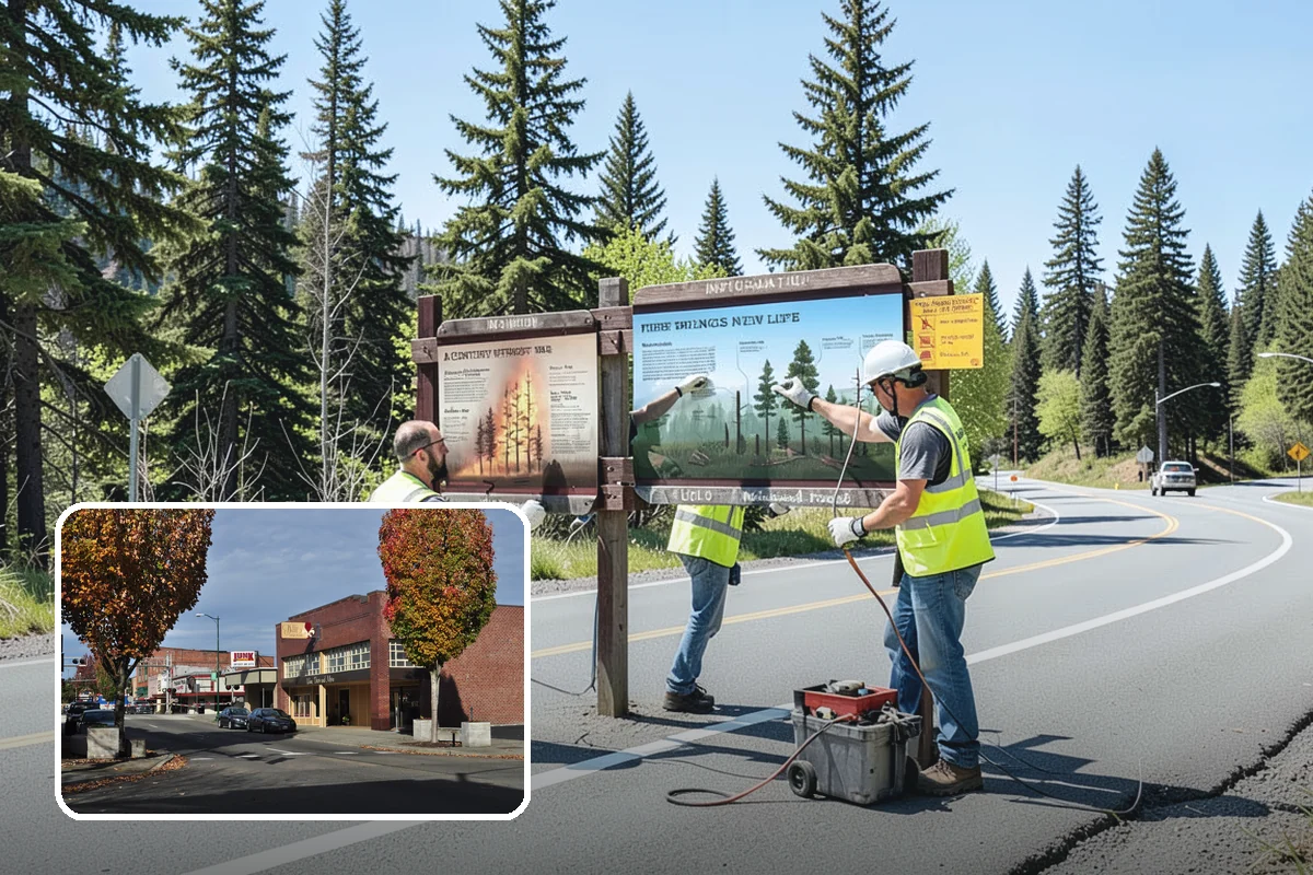 Drinking Fountain Installation in Puyallup, Pierce County, WA - ADA hi-lo and bottle-filler compliance for public access