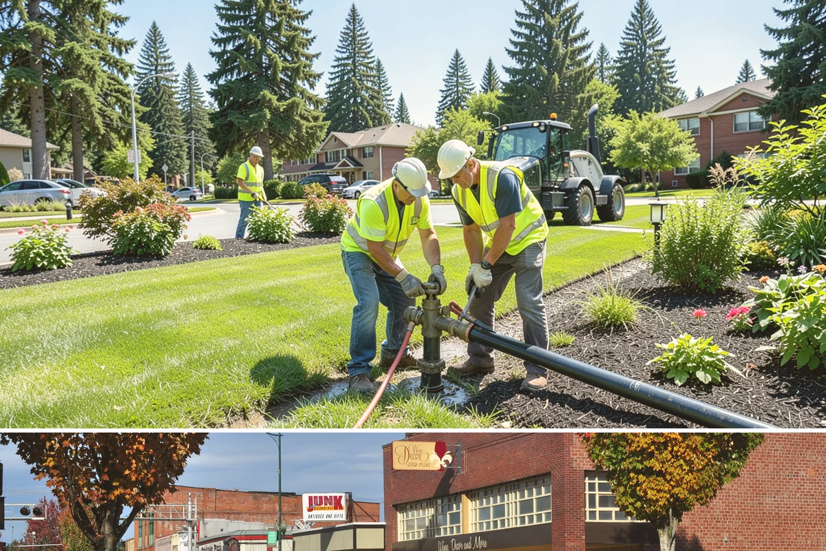 Drinking Fountain Installation in Puyallup, Pierce County, WA - Supply-line and pad work is best performed in drier months, and freeze-protection details are prioritized before the winter...