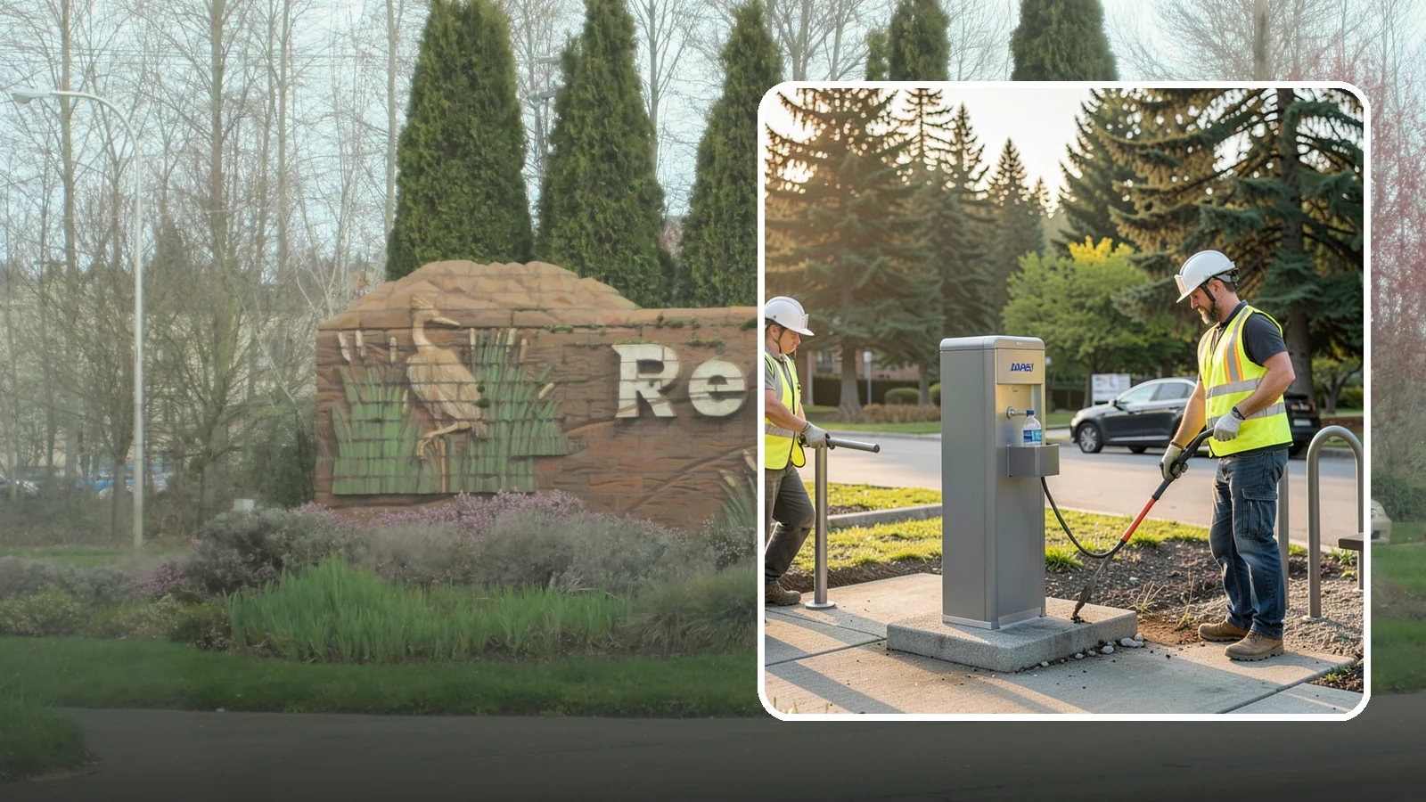 Drinking Fountain Installation in Renton, King County, WA - We install ADA-accessible drinking fountains with bottle fillers and, where needed, freeze protection.