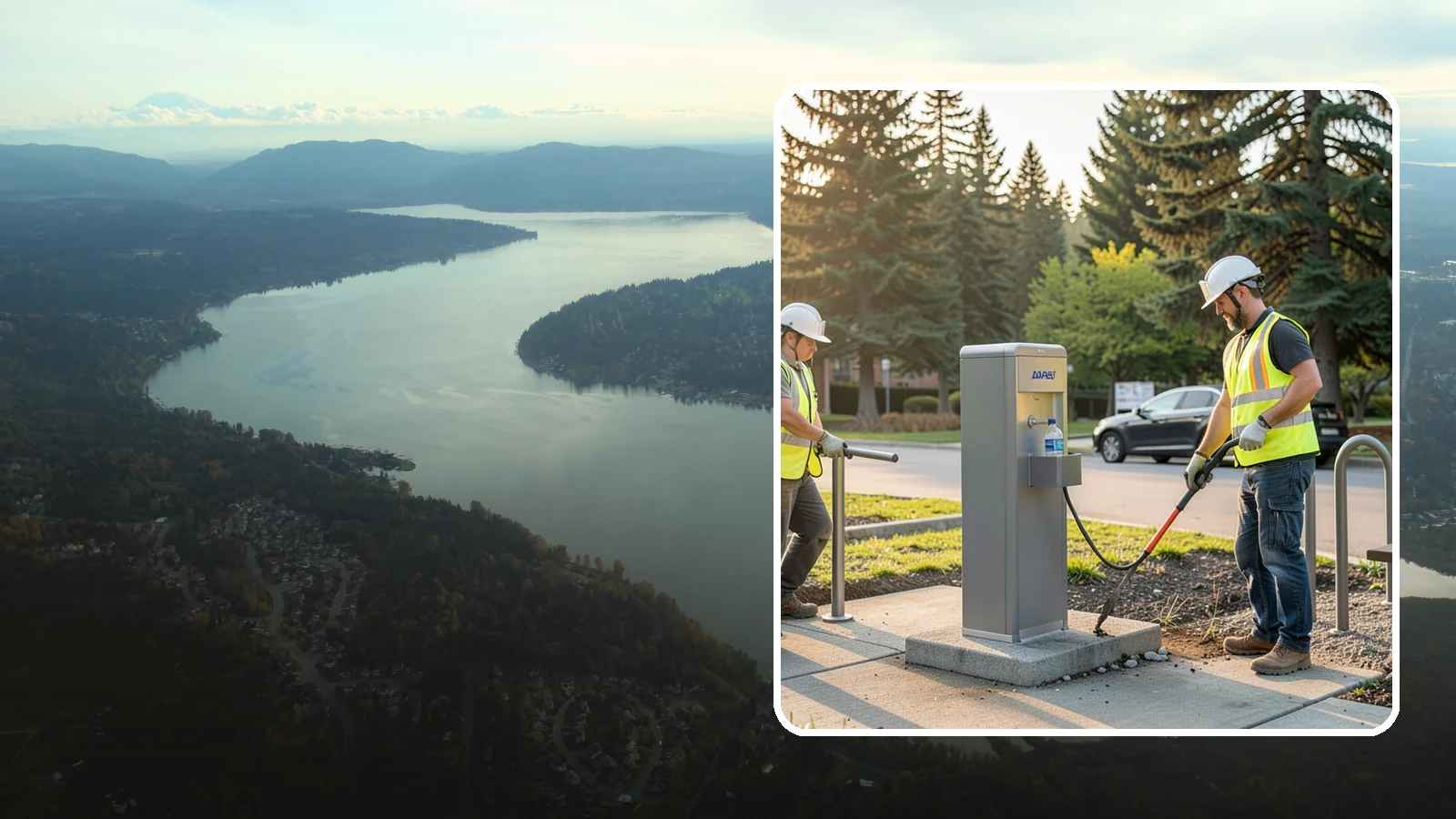 Drinking Fountain Installation in Sammamish, King County, WA - We install ADA-accessible drinking fountains with bottle fillers and, where needed, freeze protection.
