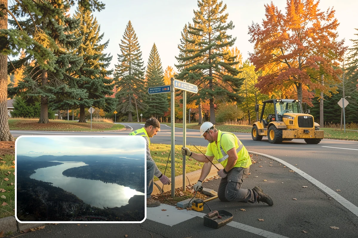 Drinking Fountain Installation in Sammamish, King County, WA - ADA hi-lo and bottle-filler compliance for public access