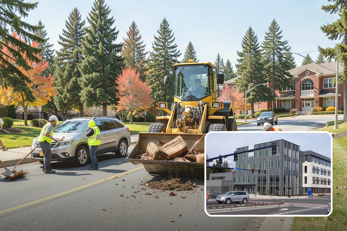 Drinking Fountain Installation in Shoreline, King County, WA - ADA hi-lo and bottle-filler compliance for public access
