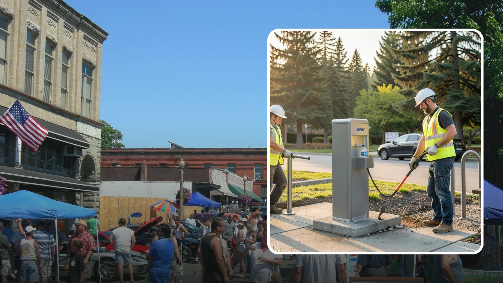 Drinking Fountain Installation in Snohomish, Snohomish County, WA - We install ADA-accessible drinking fountains with bottle fillers and, where needed, freeze protection.