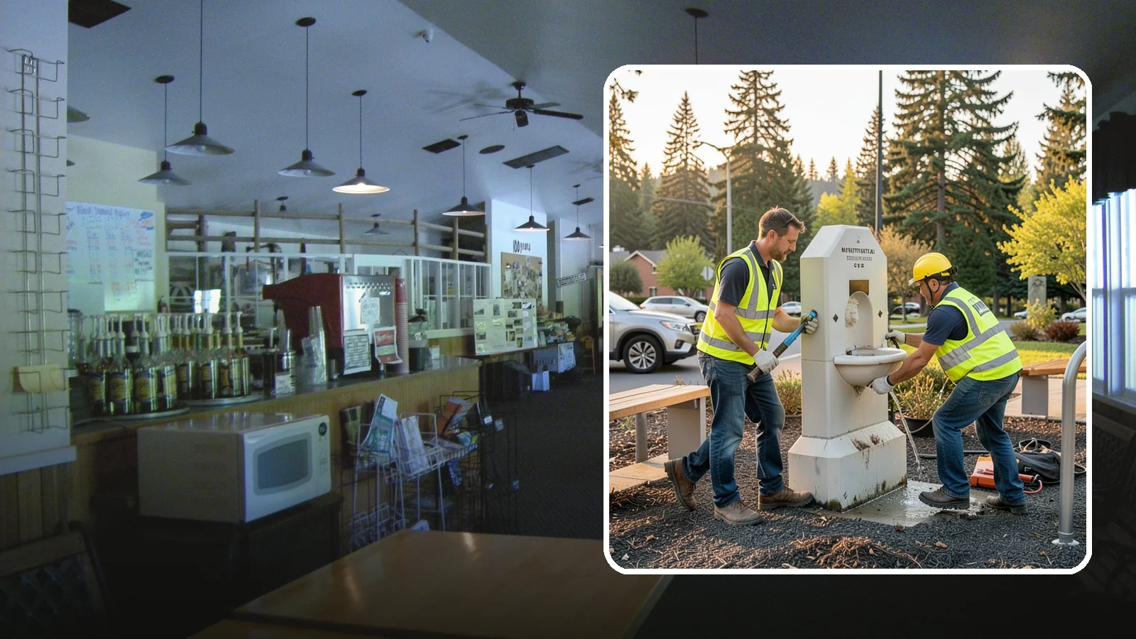 Drinking Fountain Repair in Black Diamond, King County, WA - Repair of public drinking fountains and bottle fillers to restore function, flow, and accessibility compliance.