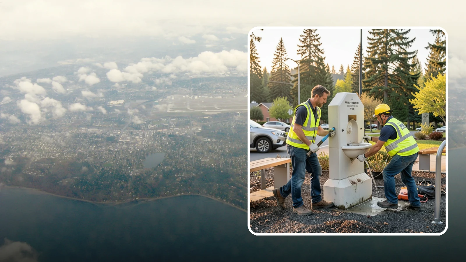 Drinking Fountain Repair in Burien, King County, WA - Repair of public drinking fountains and bottle fillers to restore function, flow, and accessibility compliance.