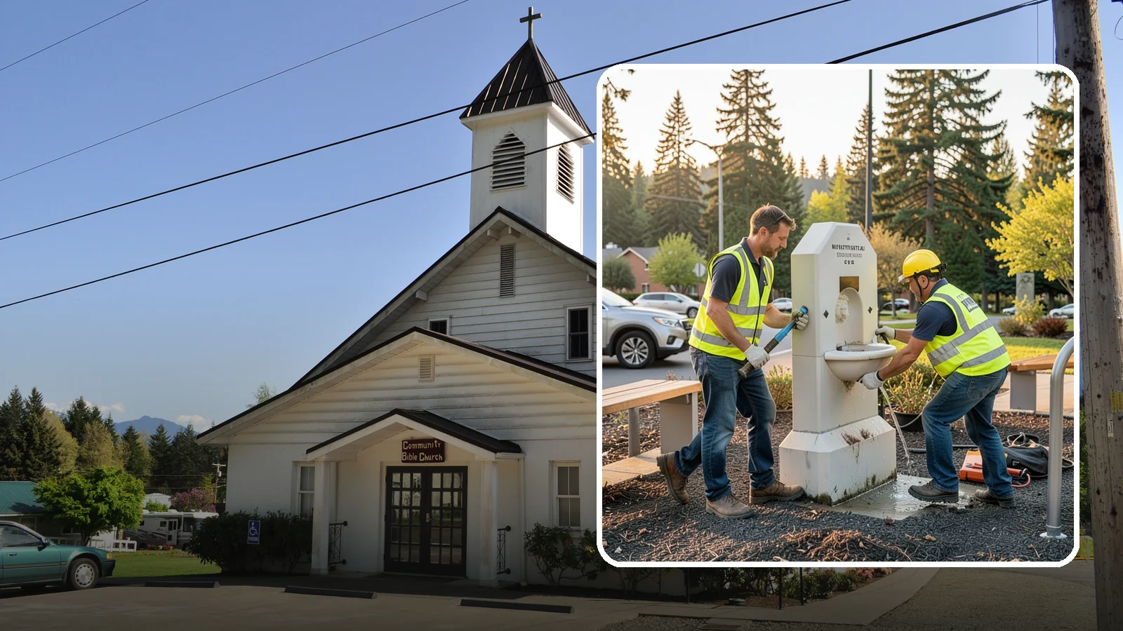 Drinking Fountain Repair in Concrete, Skagit County, WA - Repair of public drinking fountains and bottle fillers to restore function, flow, and accessibility compliance.