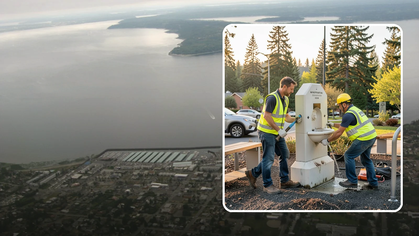 Drinking Fountain Repair in Des Moines, King County, WA - Repair of public drinking fountains and bottle fillers to restore function, flow, and accessibility compliance.