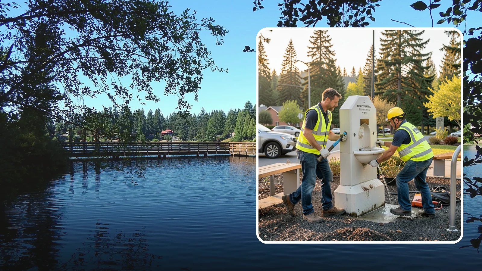 Drinking Fountain Repair in Federal Way, King County, WA - Repair of public drinking fountains and bottle fillers to restore function, flow, and accessibility compliance.