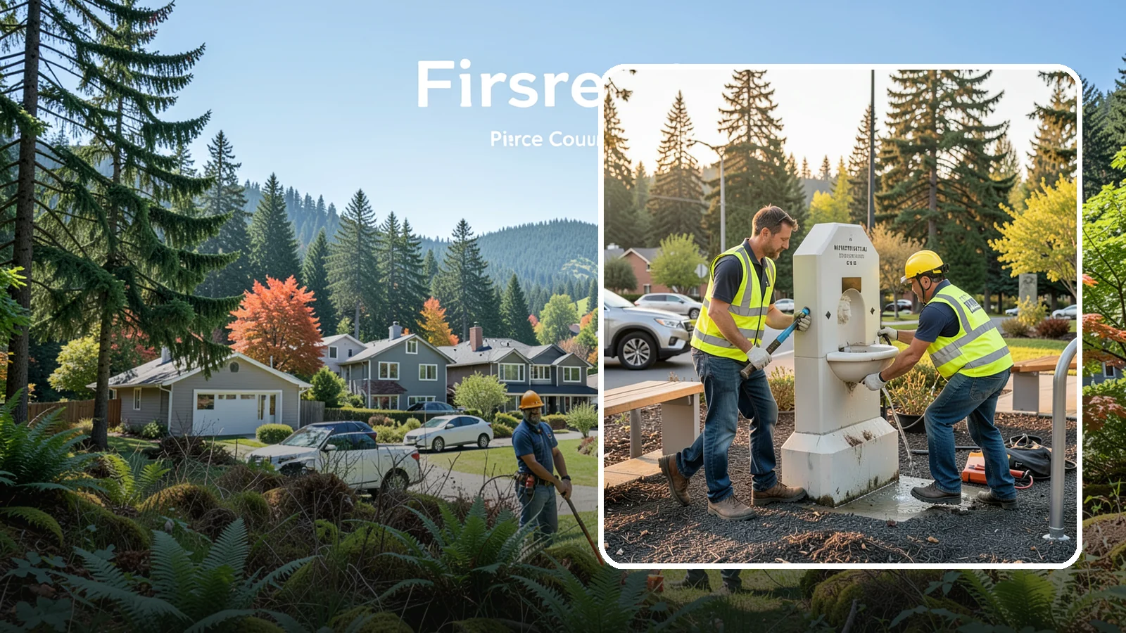 Drinking Fountain Repair in Fircrest, Pierce County, WA - Repair of public drinking fountains and bottle fillers to restore function, flow, and accessibility compliance.
