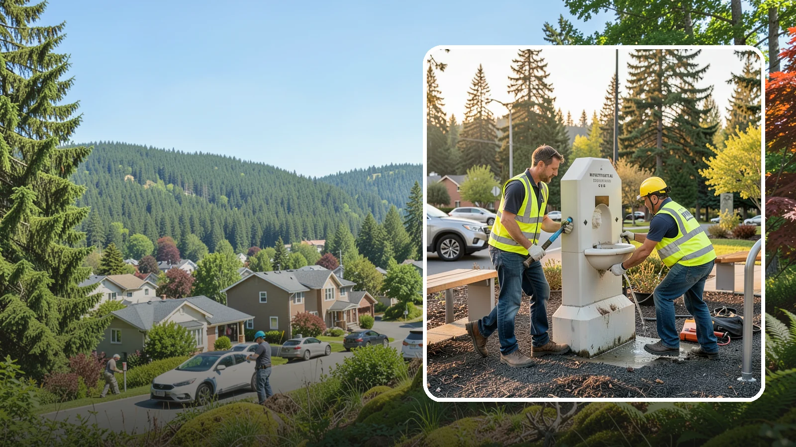 Drinking Fountain Repair in Index, Snohomish County, WA - Repair of public drinking fountains and bottle fillers to restore function, flow, and accessibility compliance.
