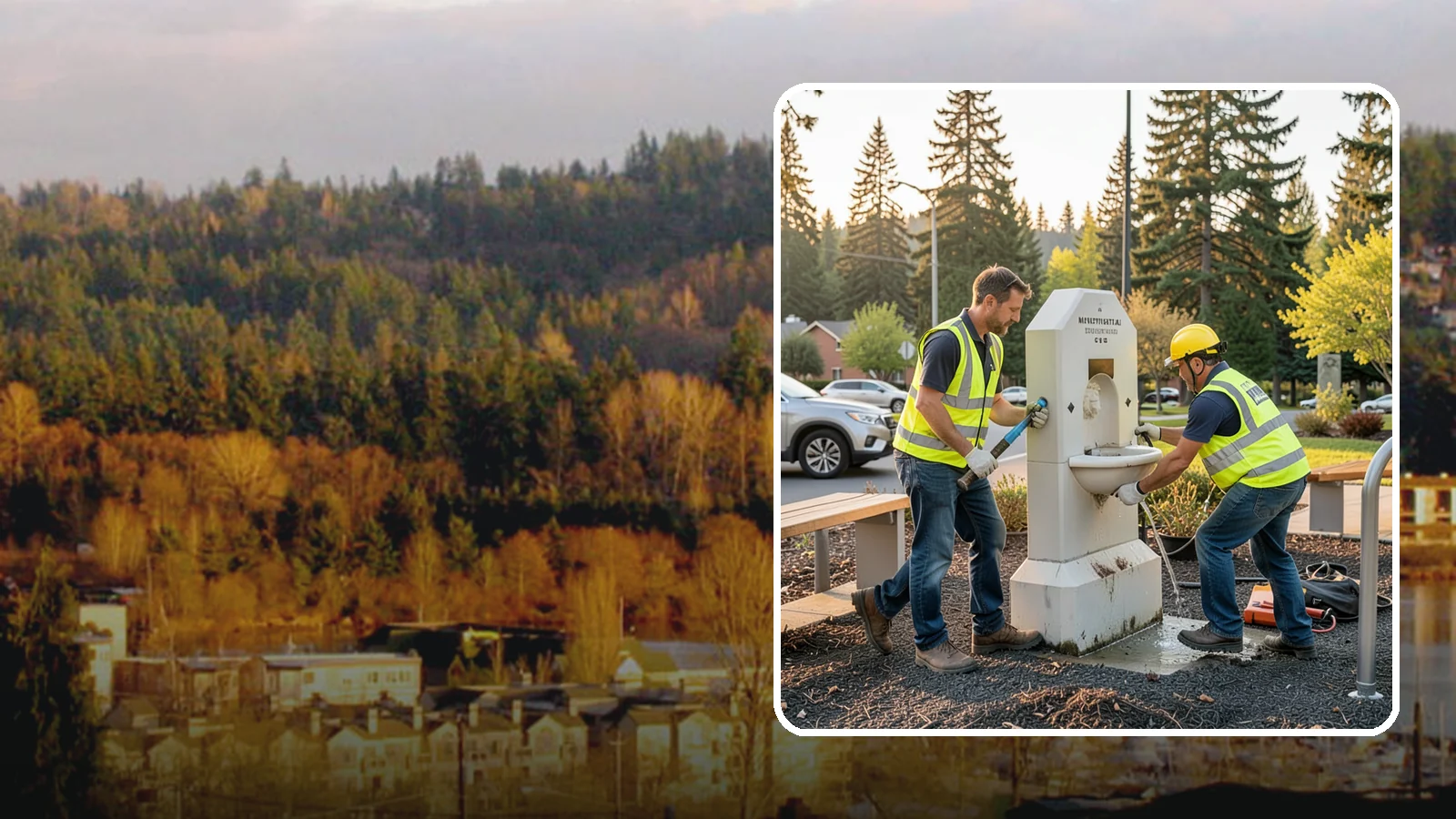 Drinking Fountain Repair in Kenmore, King County, WA - Repair of public drinking fountains and bottle fillers to restore function, flow, and accessibility compliance.