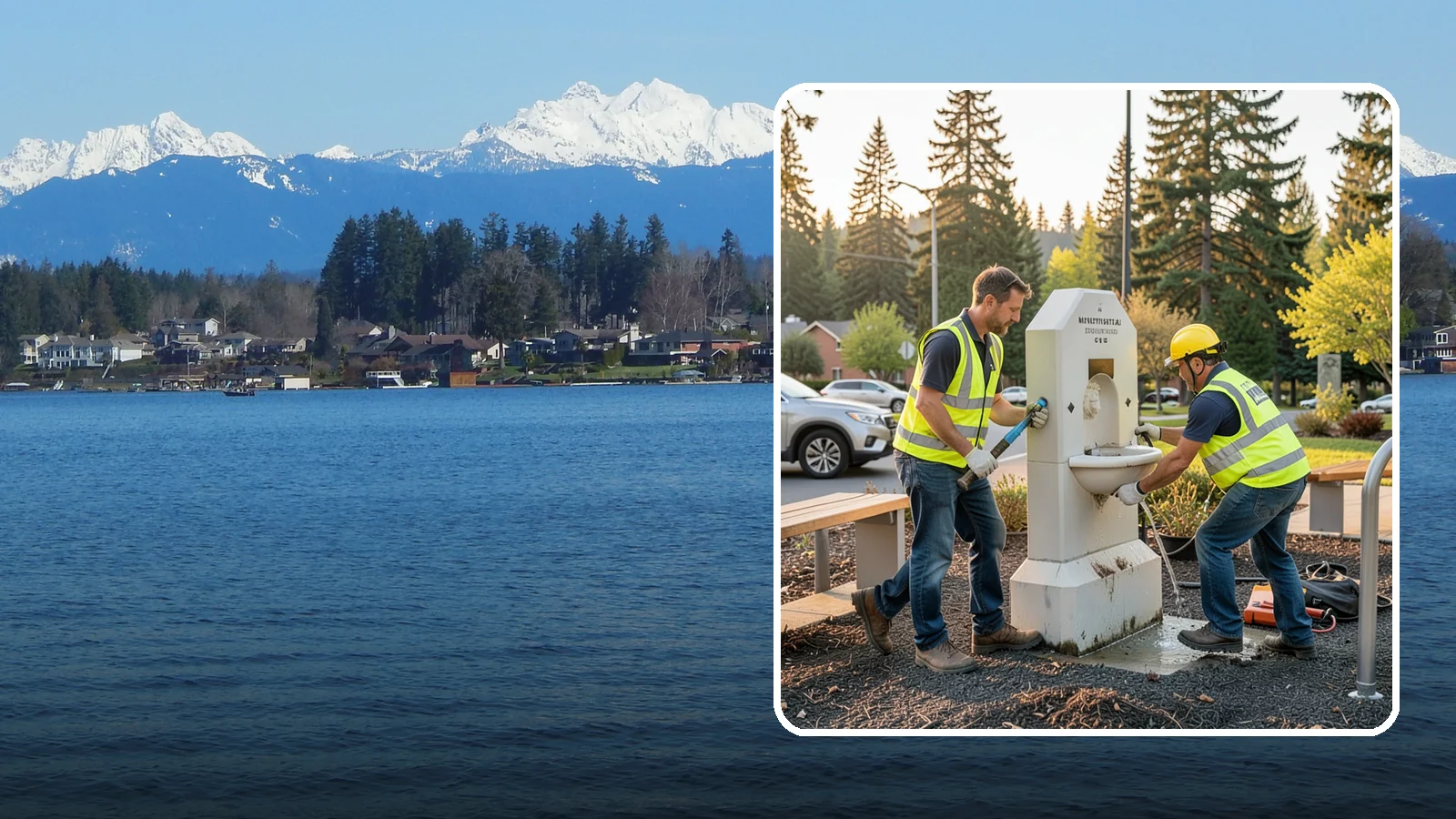 Drinking Fountain Repair in Lake Stevens, Snohomish County, WA - Repair of public drinking fountains and bottle fillers to restore function, flow, and accessibility compliance.