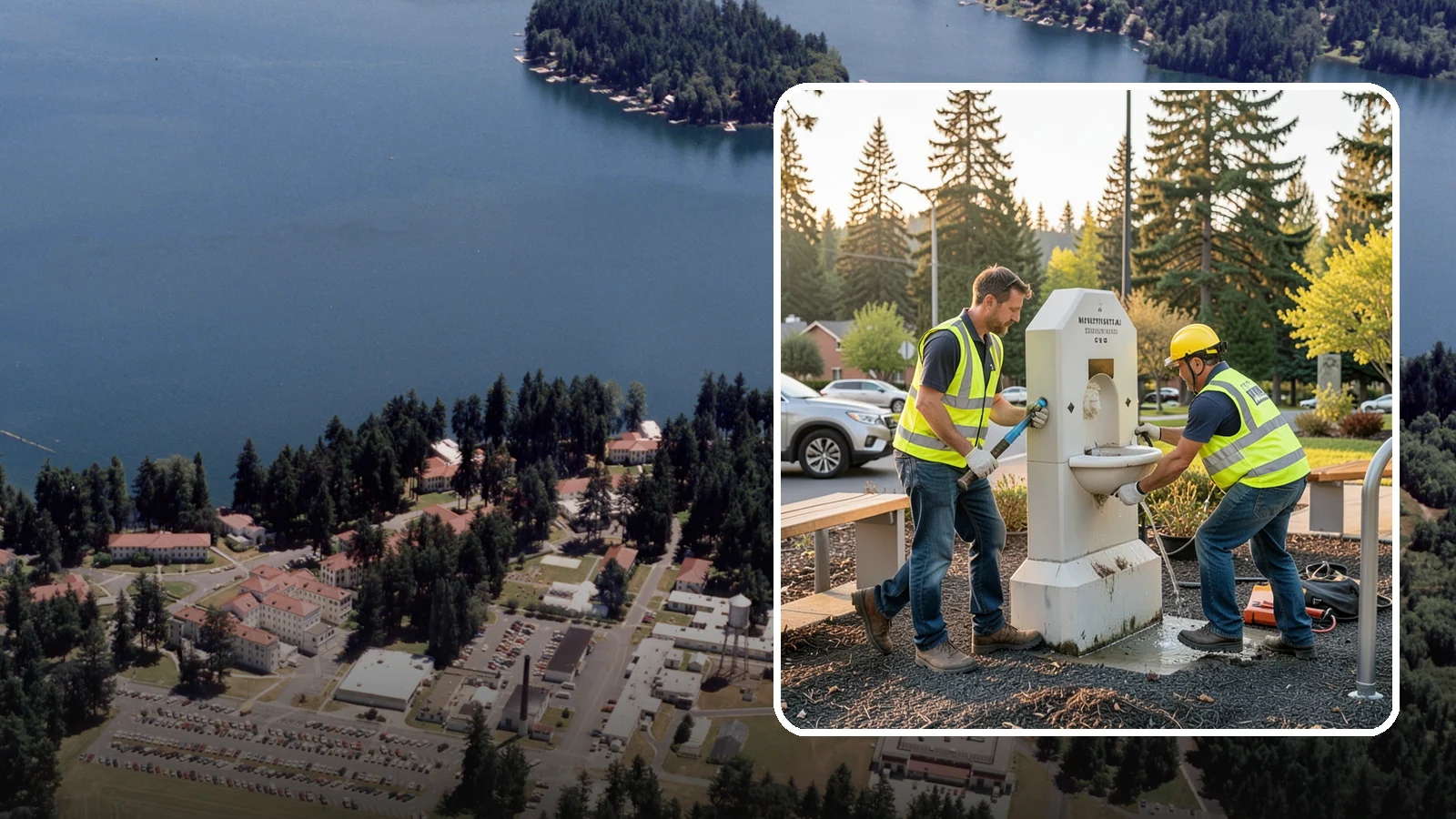 Drinking Fountain Repair in Lakewood, Pierce County, WA - Repair of public drinking fountains and bottle fillers to restore function, flow, and accessibility compliance.