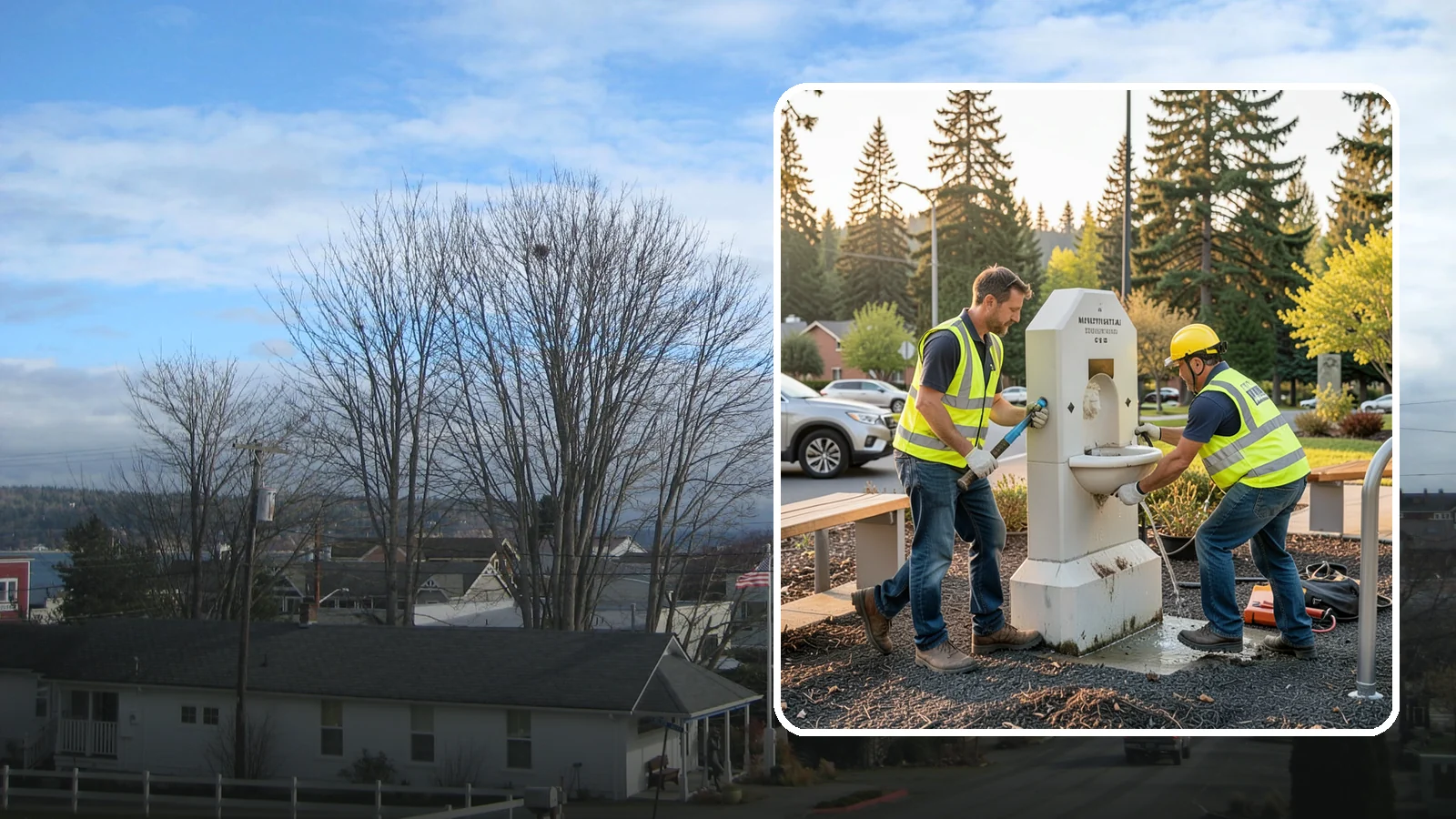 Drinking Fountain Repair in Langley, Island County, WA - Repair of public drinking fountains and bottle fillers to restore function, flow, and accessibility compliance.
