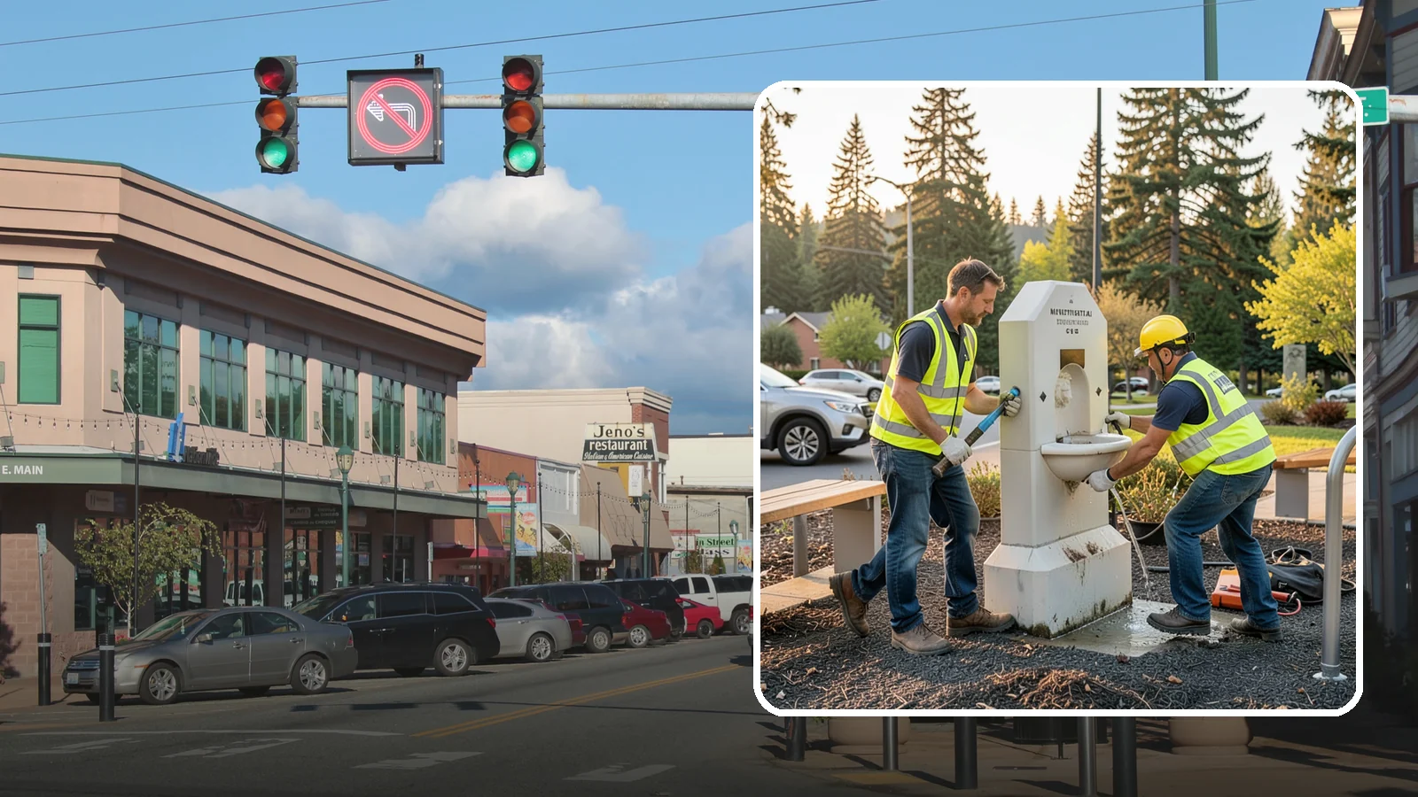 Drinking Fountain Repair in Monroe, Snohomish County, WA - Repair of public drinking fountains and bottle fillers to restore function, flow, and accessibility compliance.