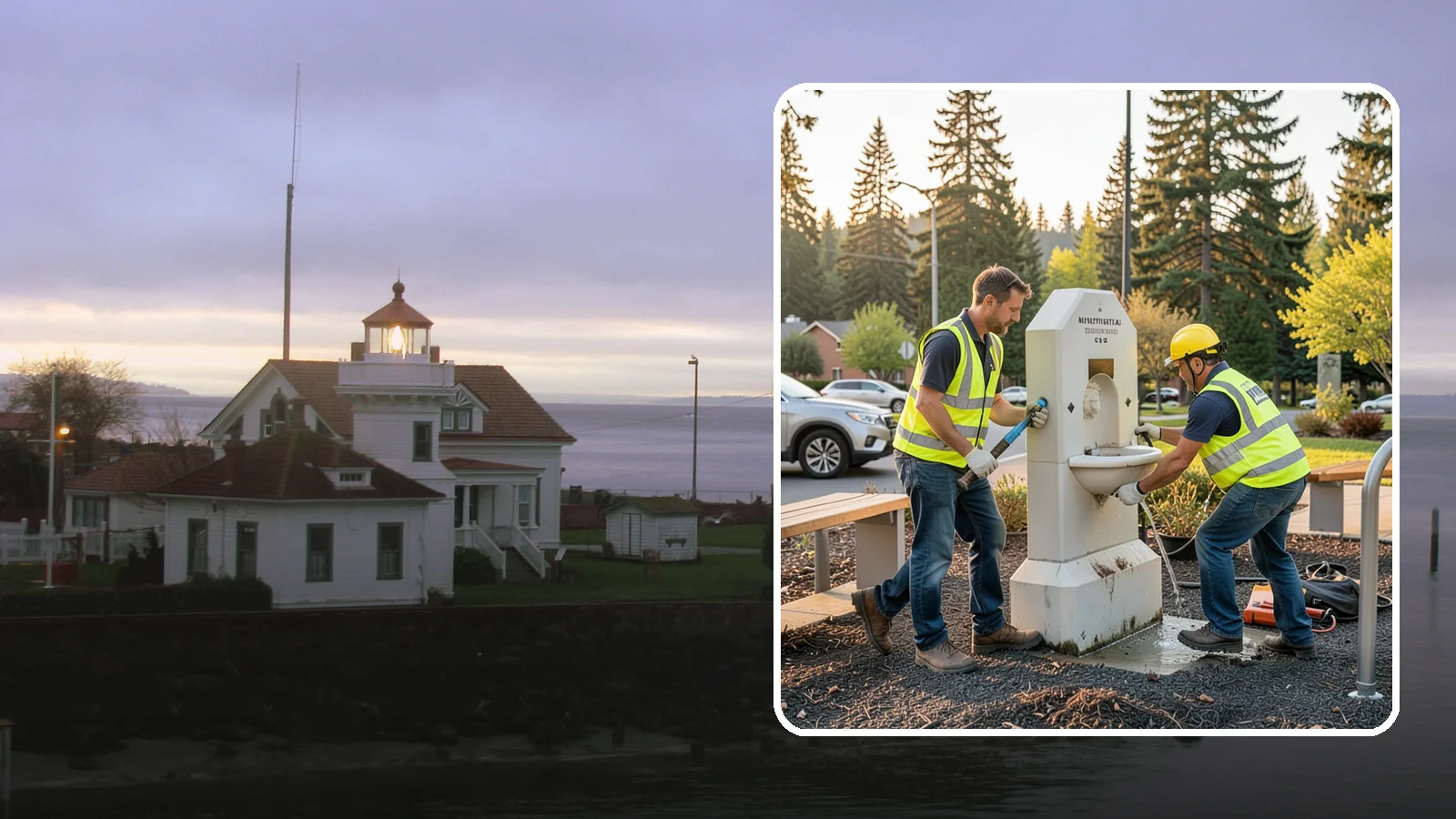 Drinking Fountain Repair in Mukilteo, Snohomish County, WA - Repair of public drinking fountains and bottle fillers to restore function, flow, and accessibility compliance.
