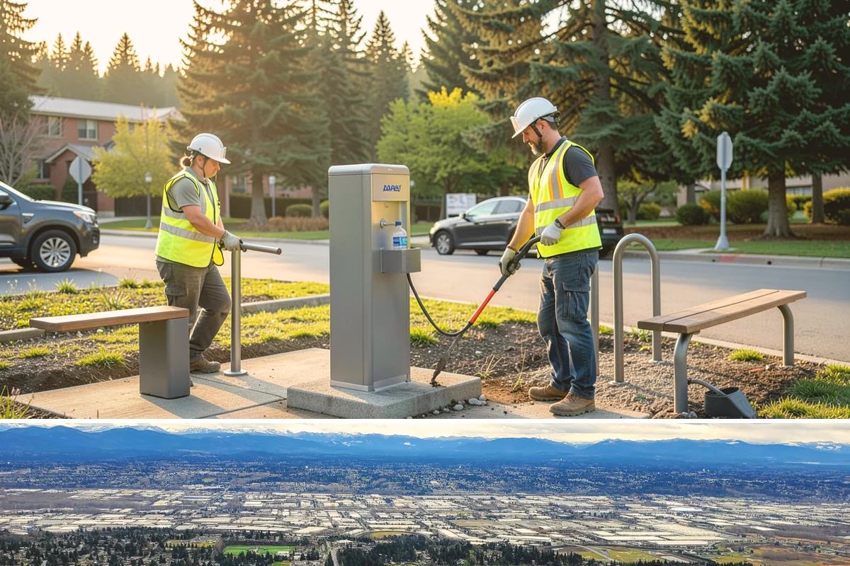 Drinking Fountain Repair in SeaTac, King County, WA - Freeze-related repairs cluster after winter cold events, while preventive repairs are ideal in spring before peak summer use.