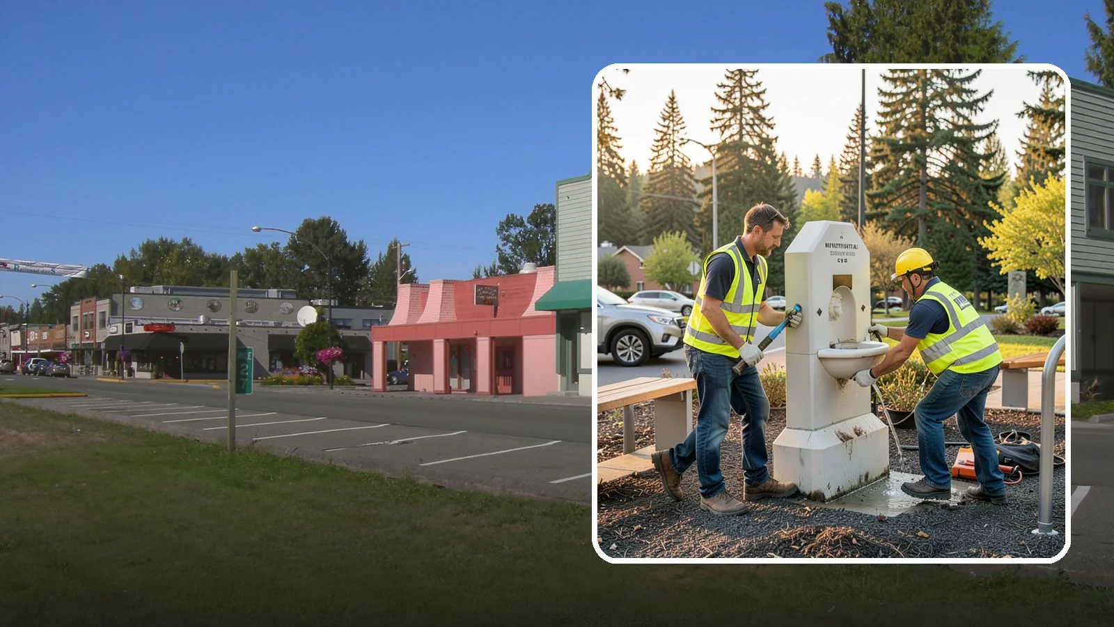 Drinking Fountain Repair in Snoqualmie, King County, WA - Repair of public drinking fountains and bottle fillers to restore function, flow, and accessibility compliance.