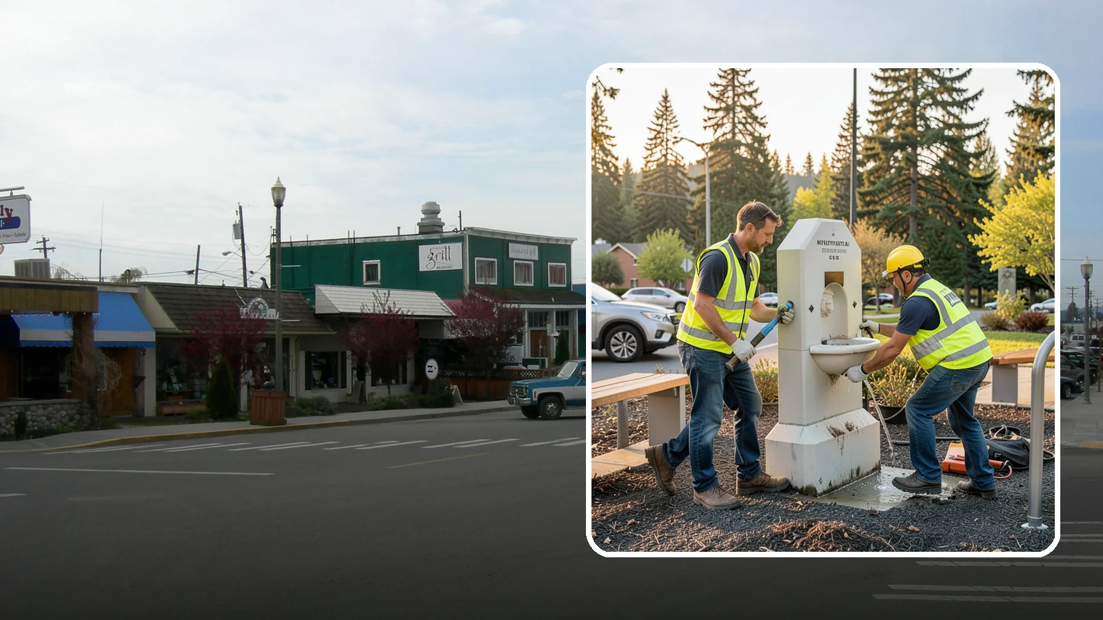 Drinking Fountain Repair in Stanwood, Snohomish County, WA - Repair of public drinking fountains and bottle fillers to restore function, flow, and accessibility compliance.