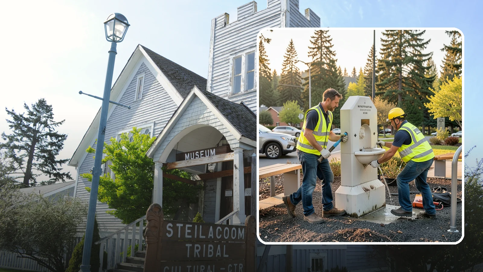 Drinking Fountain Repair in Steilacoom, Pierce County, WA - Repair of public drinking fountains and bottle fillers to restore function, flow, and accessibility compliance.