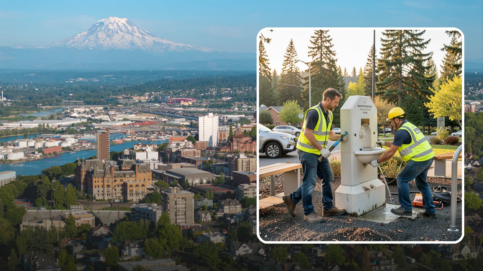 Drinking Fountain Repair in Tacoma, Pierce County, WA - Repair of public drinking fountains and bottle fillers to restore function, flow, and accessibility compliance.