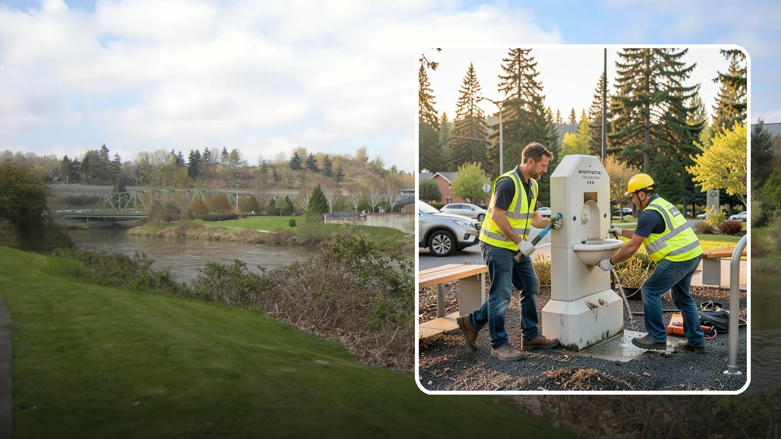 Drinking Fountain Repair in Tukwila, King County, WA - Repair of public drinking fountains and bottle fillers to restore function, flow, and accessibility compliance.