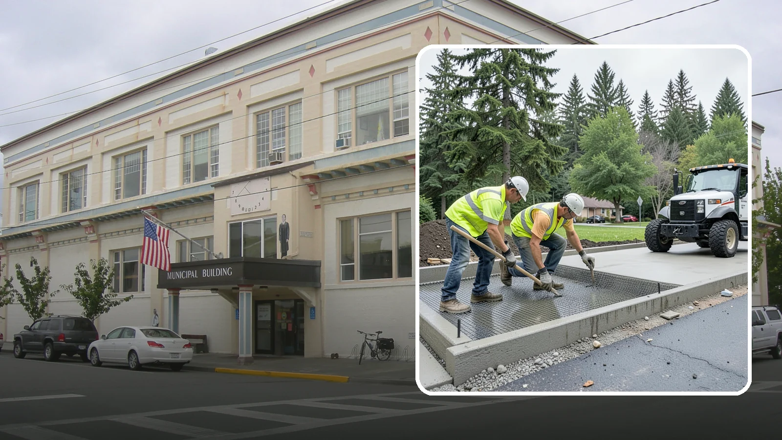 Driveway Apron Construction in Anacortes, Skagit County, WA - Concrete driveway aprons that meet standard details at commercial approaches and public access points.