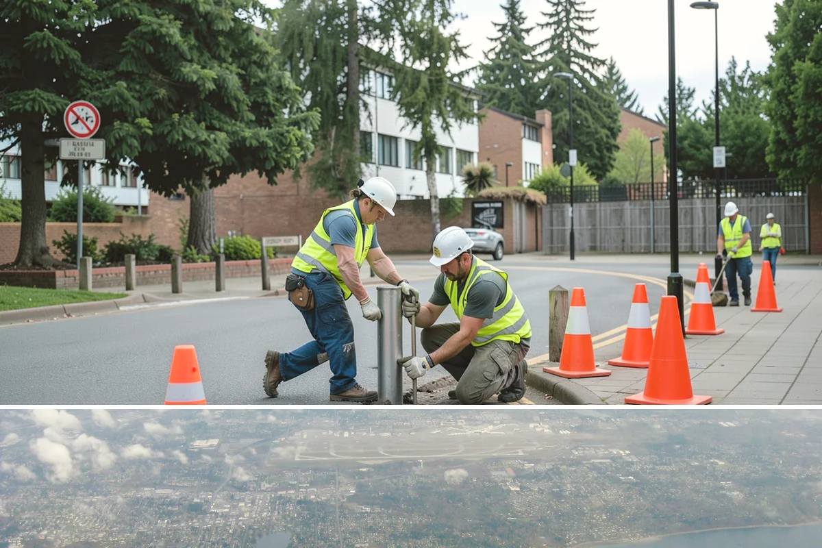 Driveway Apron Construction in Burien, King County, WA - Aprons are best poured in dry weather so the gutter-line grades set true and curing is not disturbed by runoff.