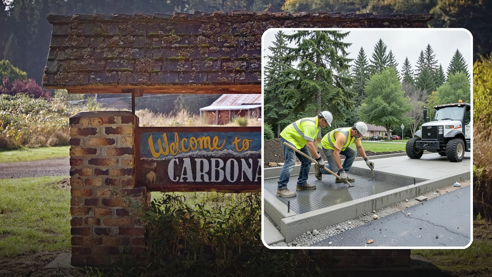 Driveway Apron Construction in Carbonado, Pierce County, WA - Concrete driveway aprons that meet standard details at commercial approaches and public access points.